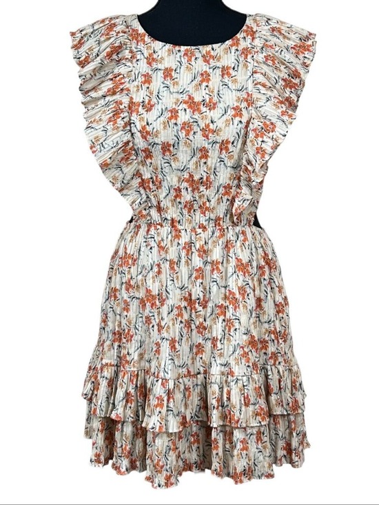 Minkpink Dresses & Skirts - Minkpink Urban Outfitters NWT Floral Ruffle Sleeveless Dress Size XS